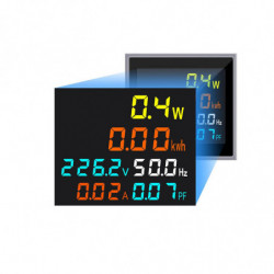 Lcd Ac Voltmeter Ammeter Wattmeter Power Energy Frequency Meter Current Montior Ft