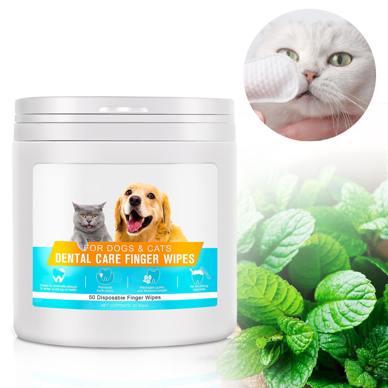 50pcs Dog Teeth Cleaning Wipes, Pet Dental Finger Wipes For Dogs, Pet Oral Cleaning Teeth Wipes Reduces Plaque [...]