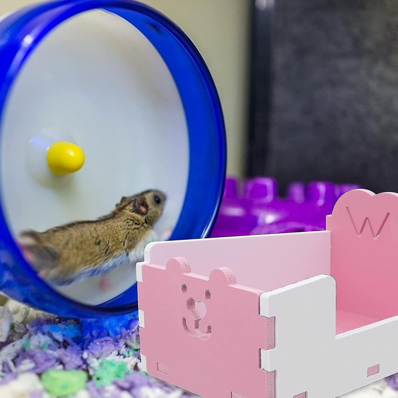 Hamster Toilettes Cochon d’Inde Coin Litière Petit Animal De Compagnie Cage Plateau Pour Chinchilla Furet Rat Rose