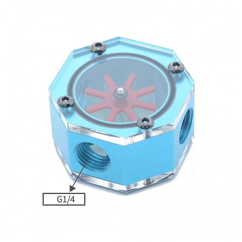 Pc Acrylic Lsj-dbx Digital Octagonal Flow Meter For Water Tank Liquid Cooler