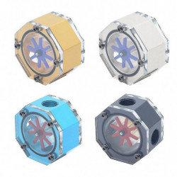 Pc Acrylic Lsj-dbx Digital Octagonal Flow Meter For Water Tank Liquid Cooler