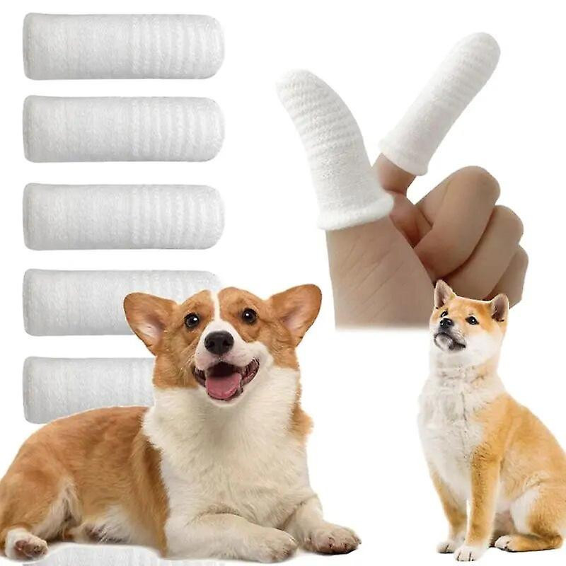 12pcs Pet Two-finger Brushing Finger Cots Puppy Teeth Oral Cleaning Tool Kitten Finger Toothbrush Pets Care [...]