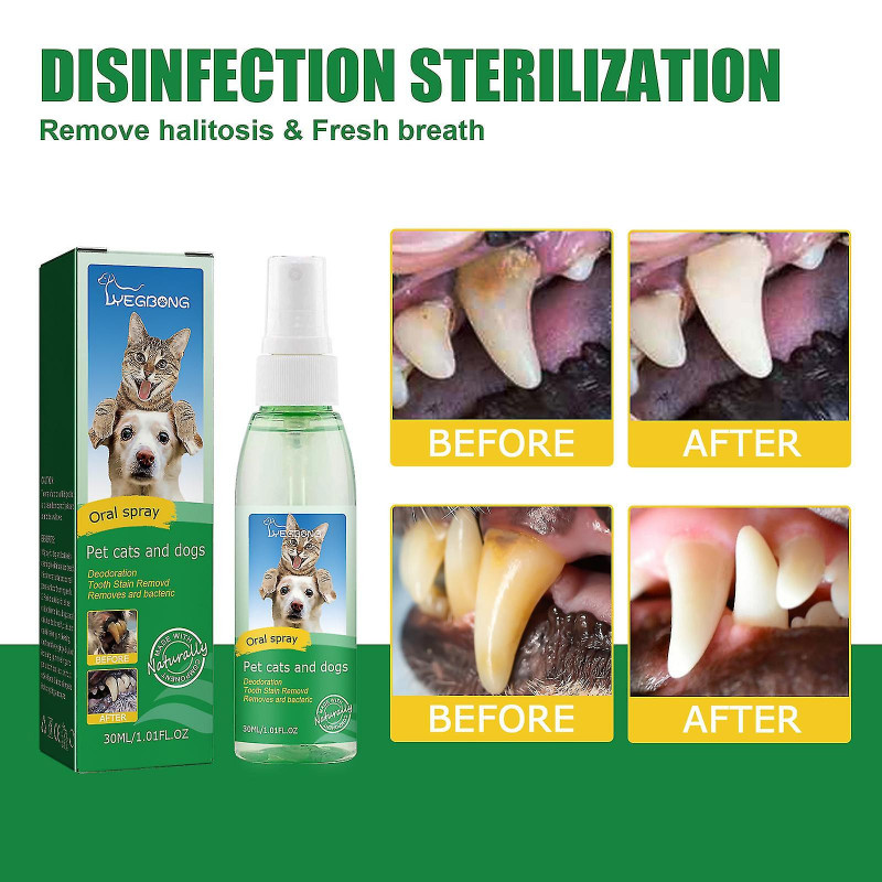 Pet Spray Dog Oral Care Bad Breath Teeth Cleaning Breath Freshener Plaque Remover Breath Cleaning For Pets Dogs [...]