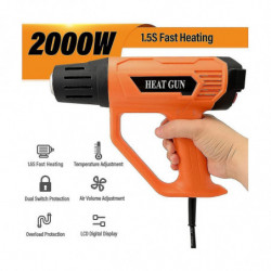 2000w Hot Fast Ing Lcd Digital Temperature- Temperature 50-650 Eu Plu