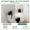 Pet-Specific Gentle Eye Wash, Tear Stain Removal, Eye Care, Mild Moisturization and Dirt Removal
