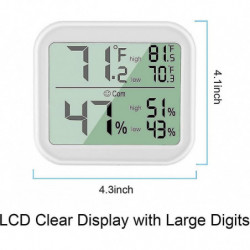 Mini Indoor Thermometer. High Precision Indoor Hygrometer. /switchable. To