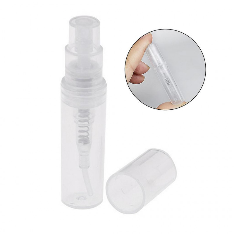 100pcs Refillable Liquid Container Disinfection Atomizer Plastic Empty Bottle