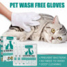 Pet Grooming Glove Wipes Wash Free Cleaning, Soothing & Nourishing Cats & Dogs