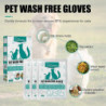 Pet Grooming Glove Wipes Wash Free Cleaning, Soothing & Nourishing Cats & Dogs
