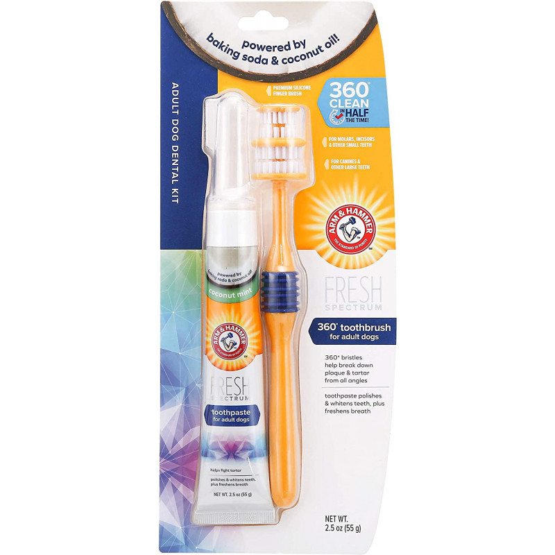 Arm & Hammer Fresh Spectrum Coconut Dental Kit pour chiens