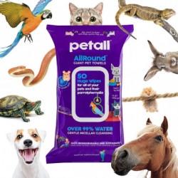 Petall AllRound Giant Pet Towels 50 Pack Petall AllRound Giant Pet Towels 50 Pack