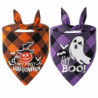 Funny Halloween Cotton Plaid Pet Dog Triangle Scarf - Halloween Fluorescence Pet Dog Cat Gifts