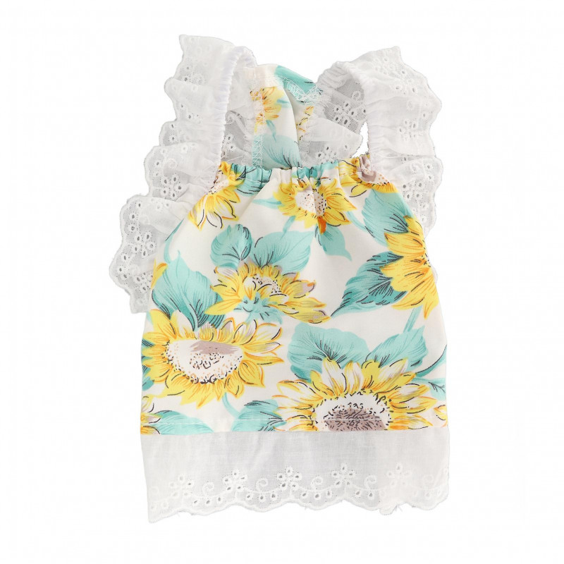 Jupe de tournesol pour animaux de compagnie Protection solaire respirante douce mignonne jupe de chat d’été pour [...]