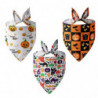 Funny Halloween Cotton Plaid Pet Dog Triangle Scarf - Halloween Fluorescence Pet Dog Cat Gifts