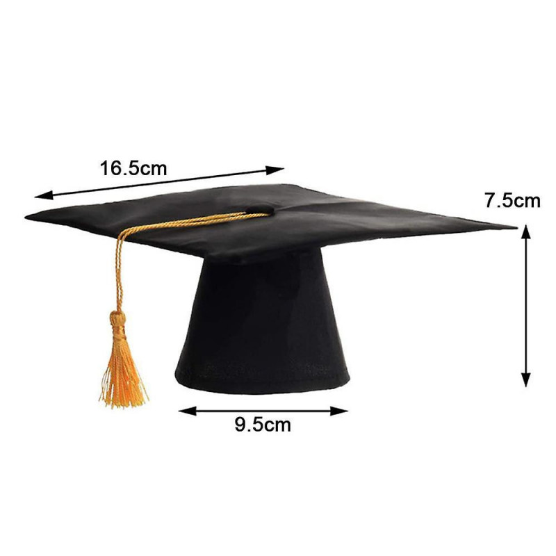 2pcs Pet Graduation Caps With Scarf Small Dog Graduation Hats With Yellow Tassel Pet Grad Costume For Dogs Cats [...]