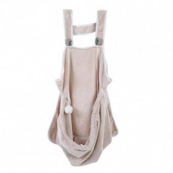 Pet Dog Cat Carrying Sleeping Bags Coral Fleece Anti stick Hair Apron (Beige)
