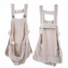 Pet Dog Cat Carrying Sleeping Bags Coral Fleece Anti stick Hair Apron (Beige)