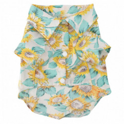 T-shirts d’été pour animaux de compagnie Tournesol Protection solaire Doux Respirable Doux Doux Doux Peau [...]