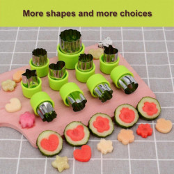 Vegetable Cutter Shapes Set - Food Supplement Tools Accessories Crafts