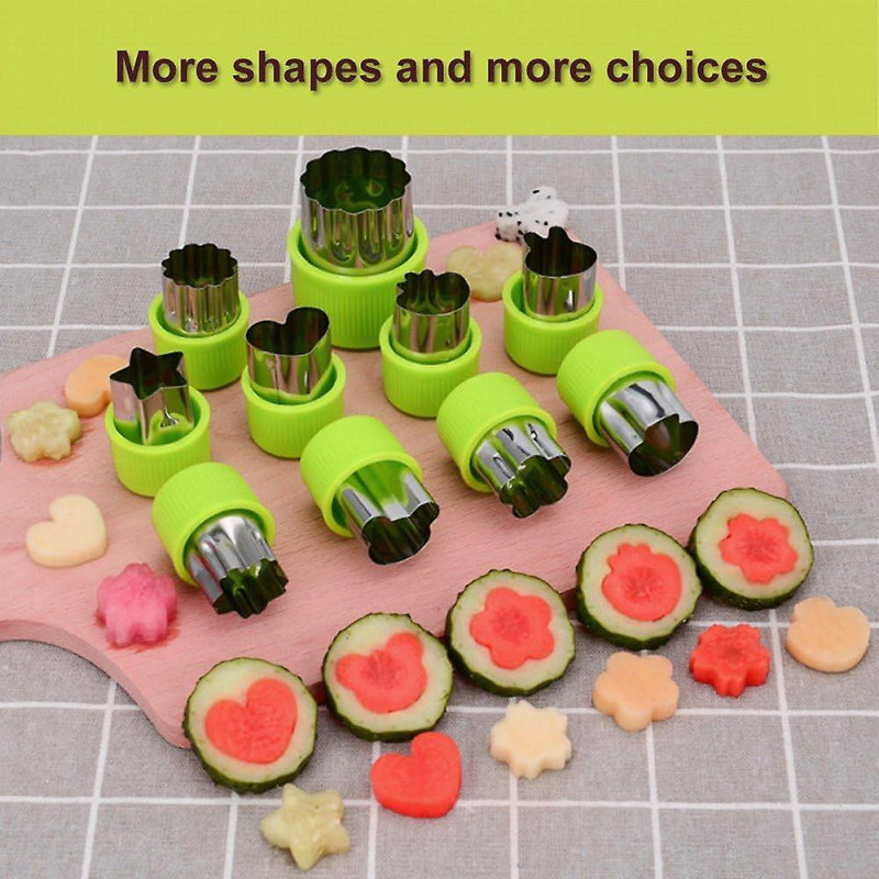 Vegetable Cutter Shapes Set - Food Supplement Tools Accessories Crafts