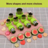 Vegetable Cutter Shapes Set - Food Supplement Tools Accessories Crafts