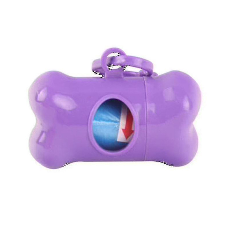 Sac à ordures portable Boîte de rangement Distributeur de sac à ordurespurple