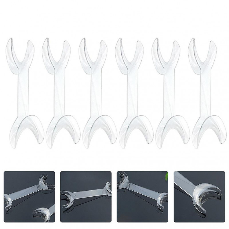 6pcs Disposable Dental Materials Tools Double-headed Dental Mouth Openers