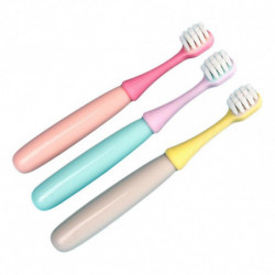 Set Of 3 Cute Mushroom Soft Children Toothbrushes - Dental Oral Care Supplies