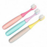 Set Of 3 Cute Mushroom Soft Children Toothbrushes - Dental Oral Care Supplies