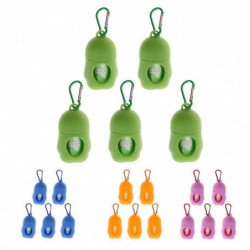 5 Pcs Dog Pooper Bags Pet Dog Poop Dispenser Box Disposable Waste Bag Blue 5 Pcs Dog Pooper Bags Pet Dog Poop Dispenser Box Disposable Waste Bag Blue