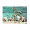 Single Sided Adhesive Aquarium Sticker Background Starfish Sticker 122x61cm