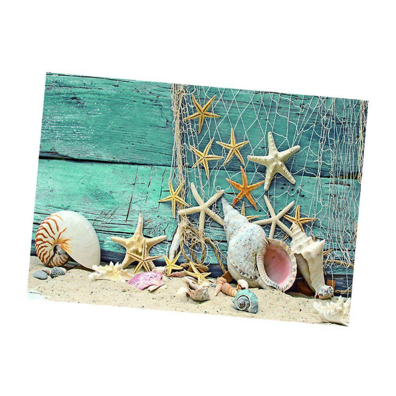 Single Sided Adhesive Aquarium Sticker Background Starfish Sticker 122x61cm