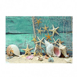 Single Sided Adhesive Aquarium Sticker Background Starfish Sticker 122x61cm