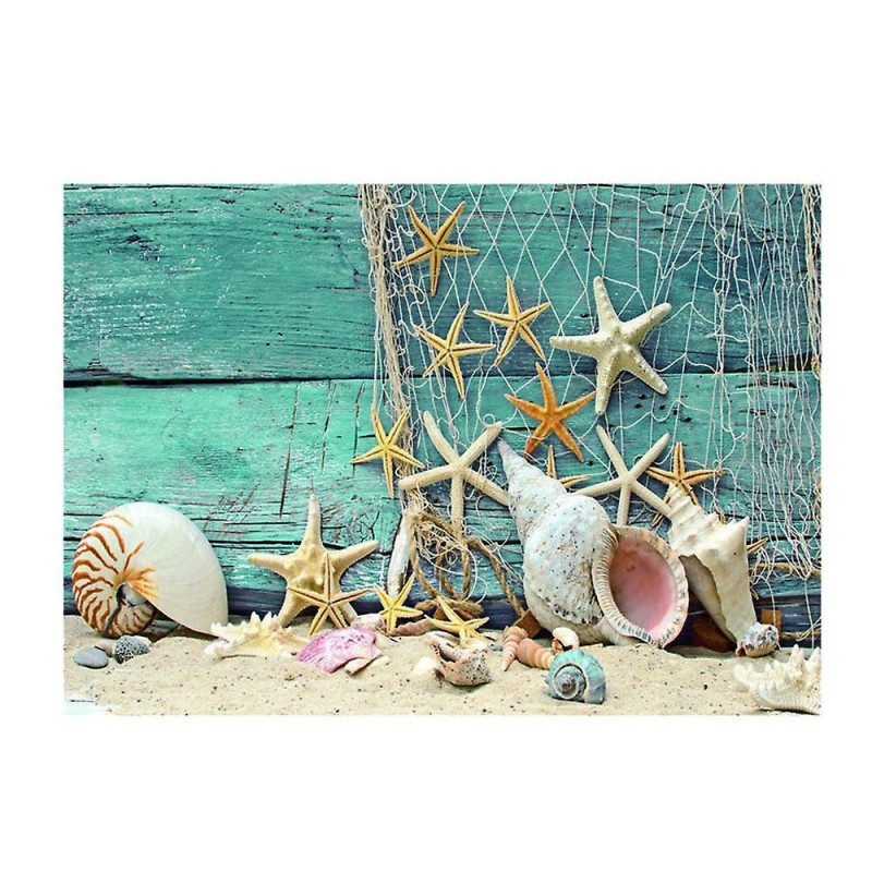 Single Sided Adhesive Aquarium Sticker Background Starfish Sticker 122x61cm