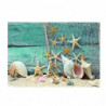 Single Sided Adhesive Aquarium Sticker Background Starfish Sticker 122x61cm
