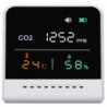 Air Quality Monitor,CO2 Meter Indoor Carbon Dioxide Detector Infrared Induction Large LCD Display A