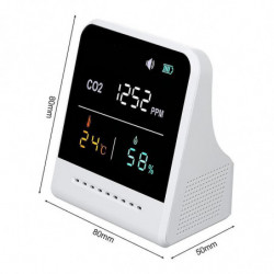 Air Quality Monitor,CO2 Meter Indoor Carbon Dioxide Detector Infrared Induction Large LCD Display A