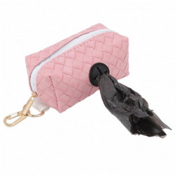 Large Capacity Dog Poop Bag Dispenser with Zipper, Matte Finish - Sakura Pink Large Capacity Dog Poop Bag Dispenser with Zipper, Matte Finish - Sakura Pink