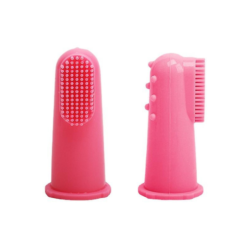 8 Pack Dog Toothbrush, 360 Green Silicone Toothbrush for Teeth Cleaning, Dental