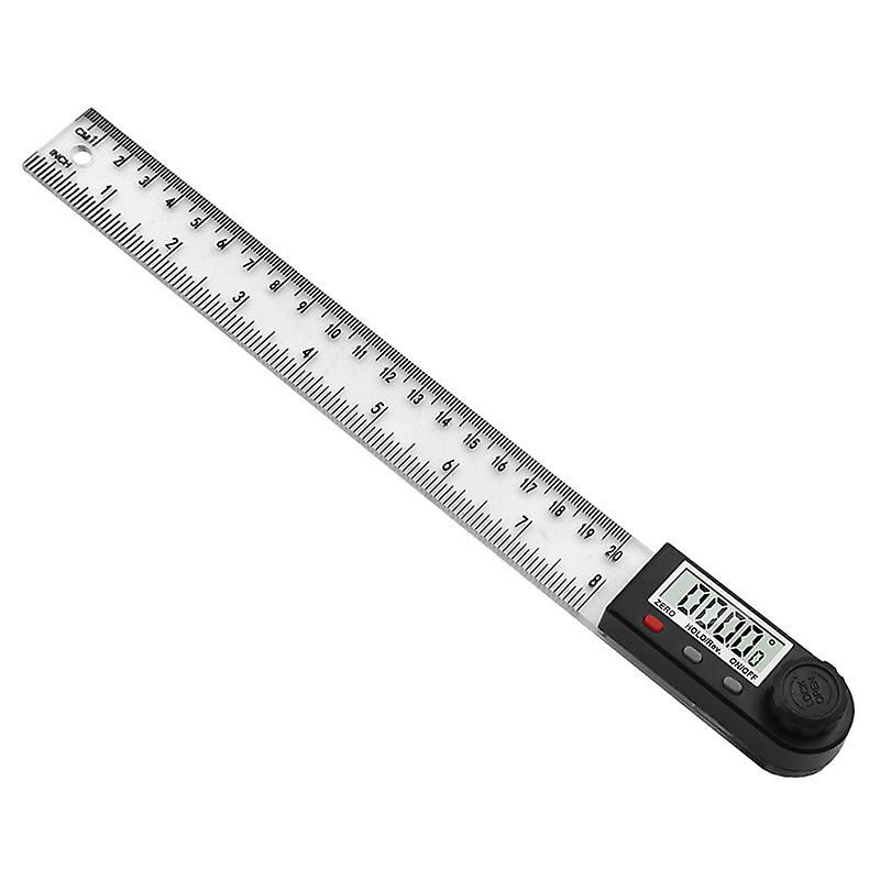 1 Pcs Digital Display Angle Ruler, 2 in 1 Electronic Angle Gauge with Lock Button 0-360 W