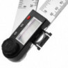 1 Pcs Digital Display Angle Ruler, 2 in 1 Electronic Angle Gauge with Lock Button 0-360 W