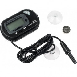 2-piece Lcd Digital Aquarium Thermometer Fish Tank Water Glass Container Temperature