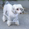 Imperméable pour chiens et chats avec capuche, réglable, pvc, transparent, waterp