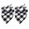 2 Pcs Chien Bandana Noël Classique Plaid Pet Bandana Foulard Triangle B