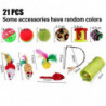 21 Pcs Cat Kitten Toys Set, Tunnels de chat pliables pour chats d’intérieur, int