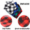 4pcs Plaid Dog Bandanas, triangle écharpe réversible pour animaux de compagnie pour garçon et fille