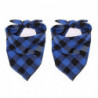 2 Pcs Chien Bandana Noël Classique Plaid Pet Bandana Foulard Triangle B