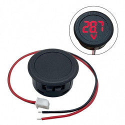 Two-wire Circular Voltage Monitors DC 4-100V Digital Voltmeter Head Volt Tester