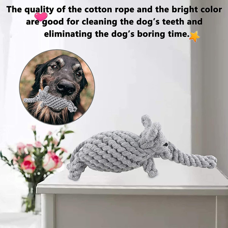 Cotton Rope Dog Toys,pet Teeth Training Toys,avoid Dogs Boredom&relieve Anxiety Dog Chew Toys