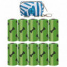 Creative Pet Dog Waste Bag Dispenser Holder Zipper Pouch With 150 Pet Waste Bags